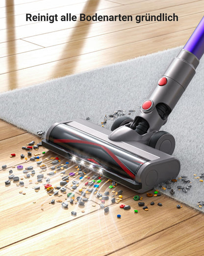 Roanow MarsVac V16 Cordless Vacuum Cleaner, 500W, 40KPa Suction, 60-Minute Runtime