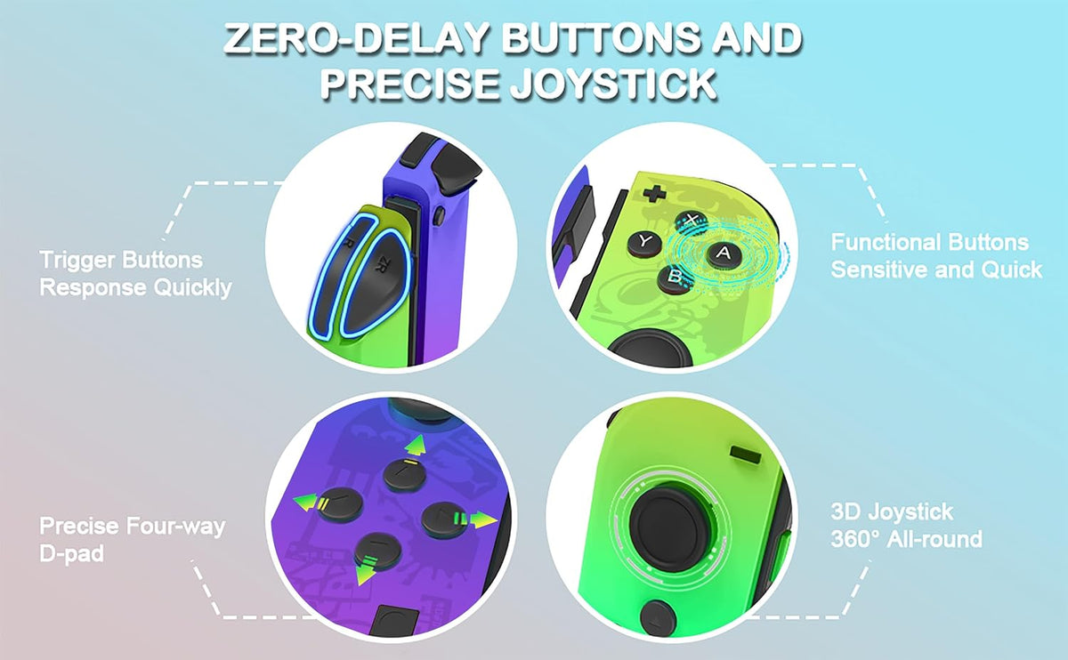 Costec Wireless Joy Con Controller for Nintendo Switch OLED Lite
