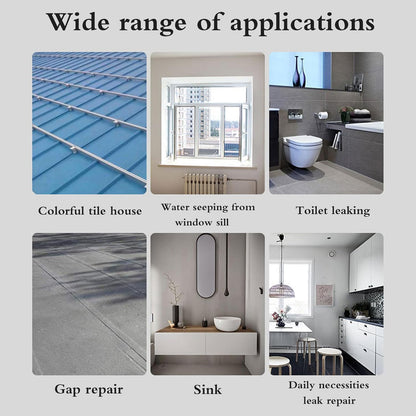 Wansiman Heavy-Duty Butyl Rubber Aluminum Foil Waterproof Repair Tape, Strong Adhesion