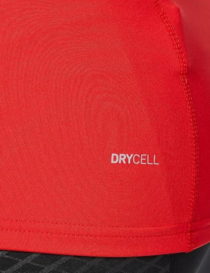 Puma LIGA Performance Long Sleeve Baselayer Tee - Red Athletic Compression Shirt