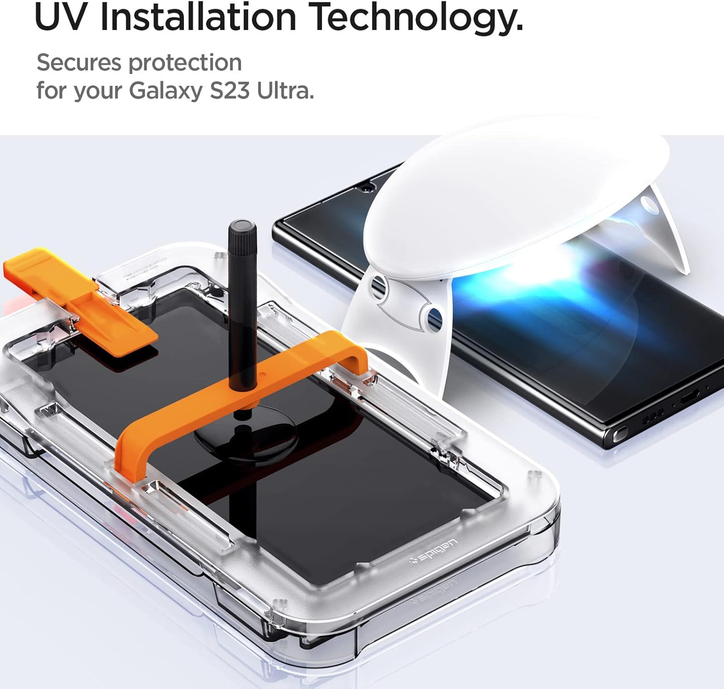 Spigen Platinum Tempered Glass Protector for Samsung Galaxy S23 Ultra