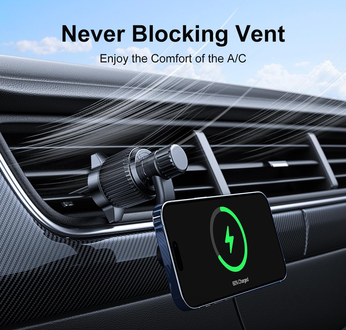 Rorhxia Magnetic Safe Car Mount Charger