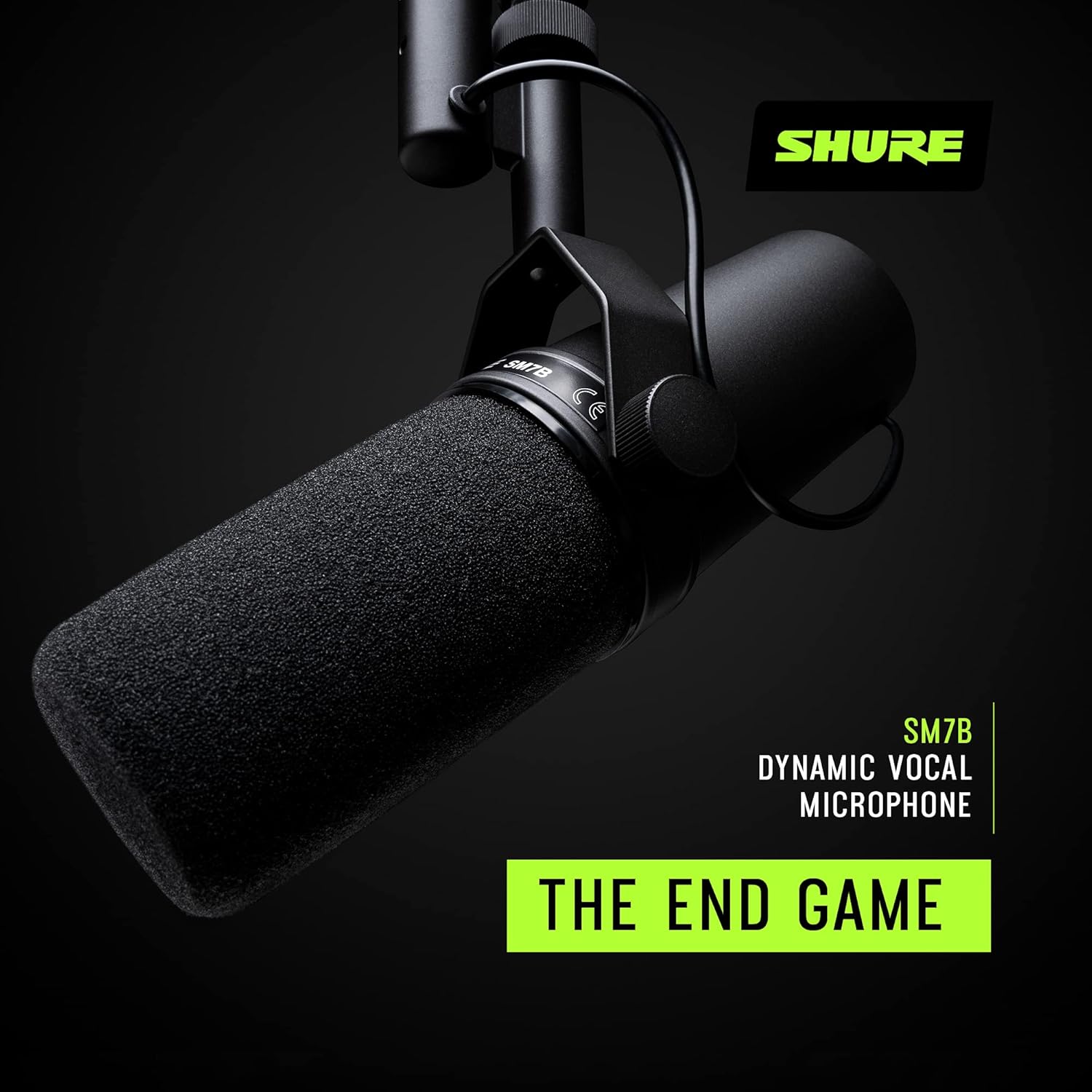 Shure SM7B Cardioid Dynamic Vocal Microphone for Podcasting & Recording