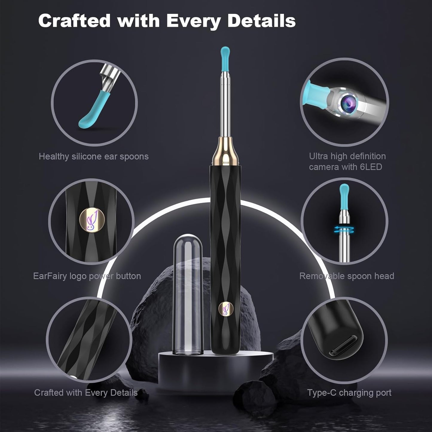 EarFairy 1080P Smart Ear Wax Removal Kit with LED