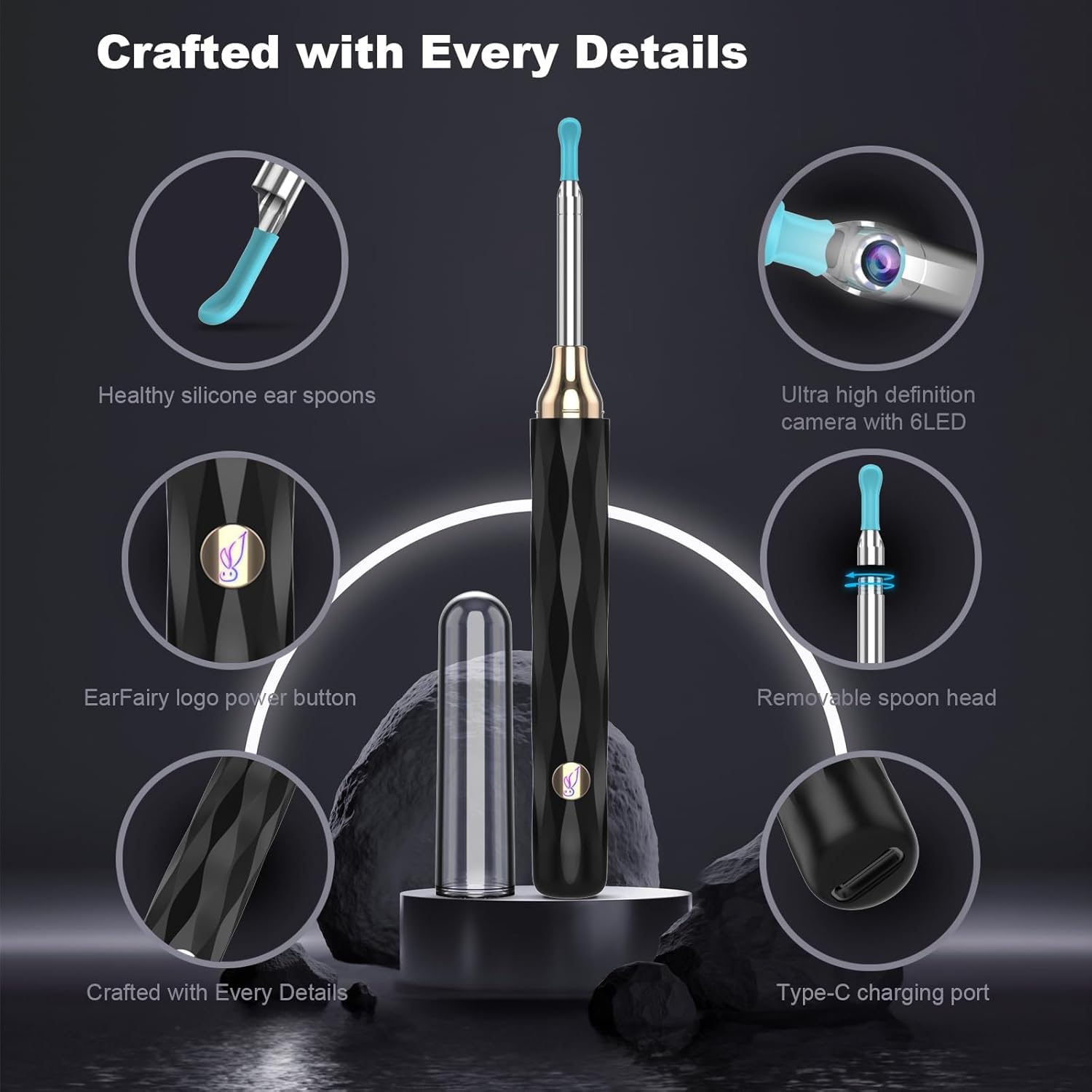 EarFairy 1080P Smart Ear Wax Removal Kit with LED
