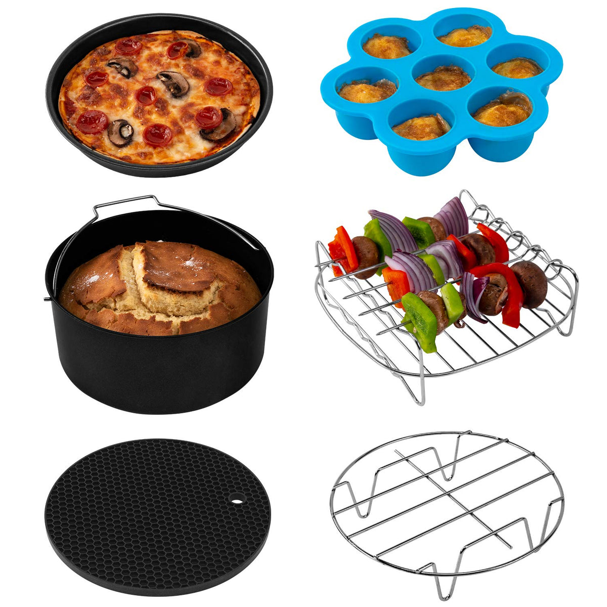 Cosori Air Fryer Accessories C158-6AC 6-Piece Set