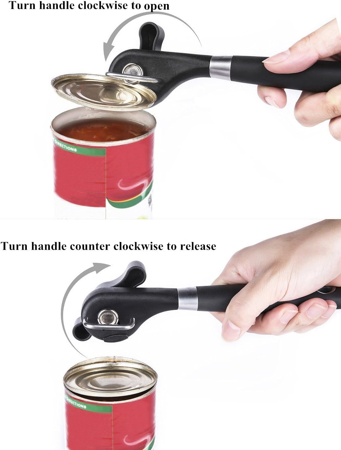 Iheyfill CAN-123 Manual Safety Can Opener Black