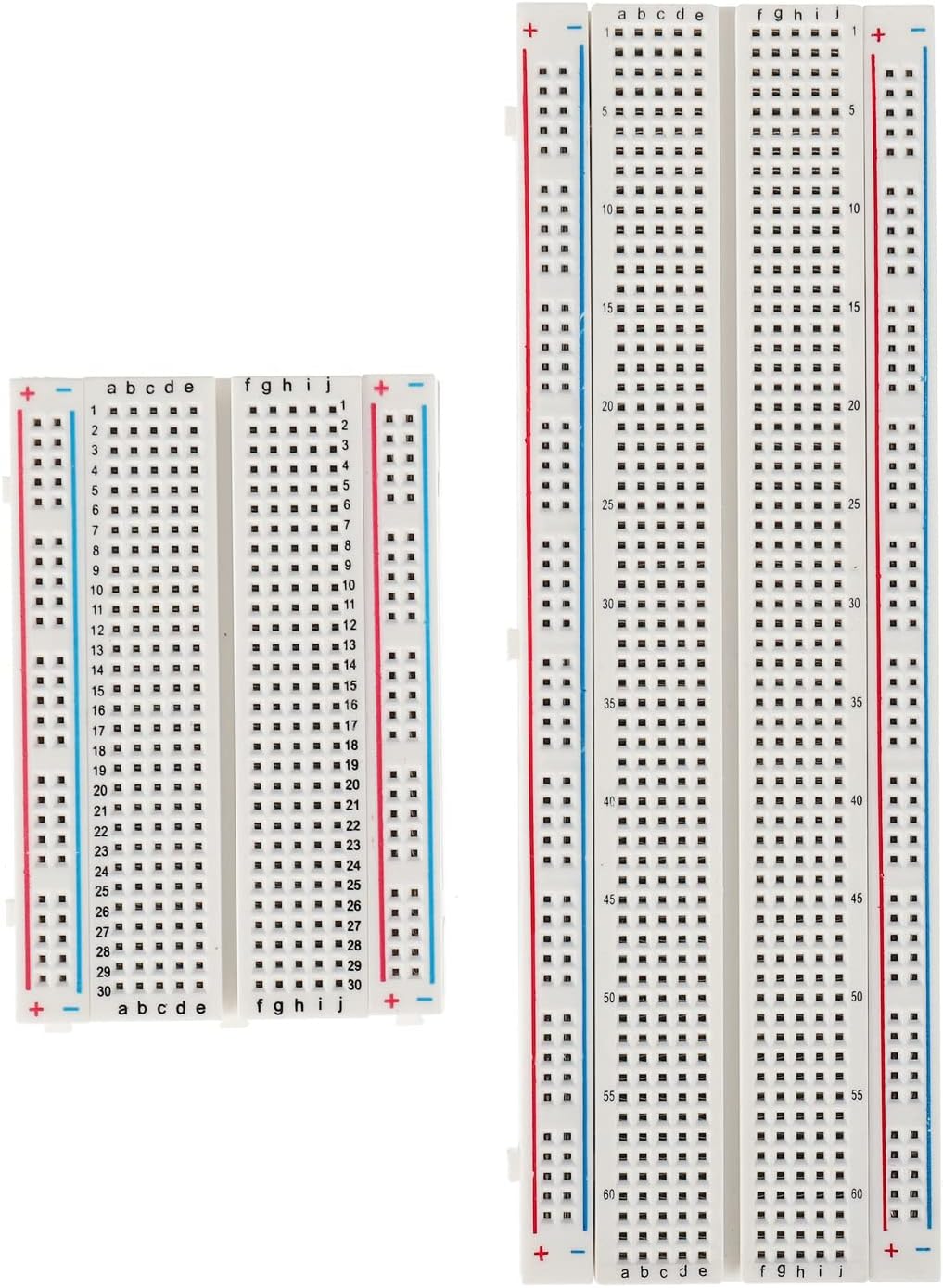BOJACK Solderless Breadboard Kit: 830, 400, 170 Tie Points, Jumper Wires Set