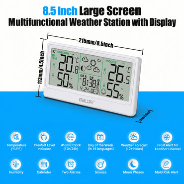 SKYBOBMY Wireless Weather Station 8.5" 2024-New002