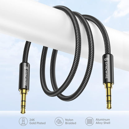 Syncwire SW-SC023 3.5mm Male to Male Nylon Braided Aux Cable