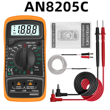 XL830L Portable LCD Digital Multimeter: Accurate AC/DC Voltage, Current, Resistance Tester