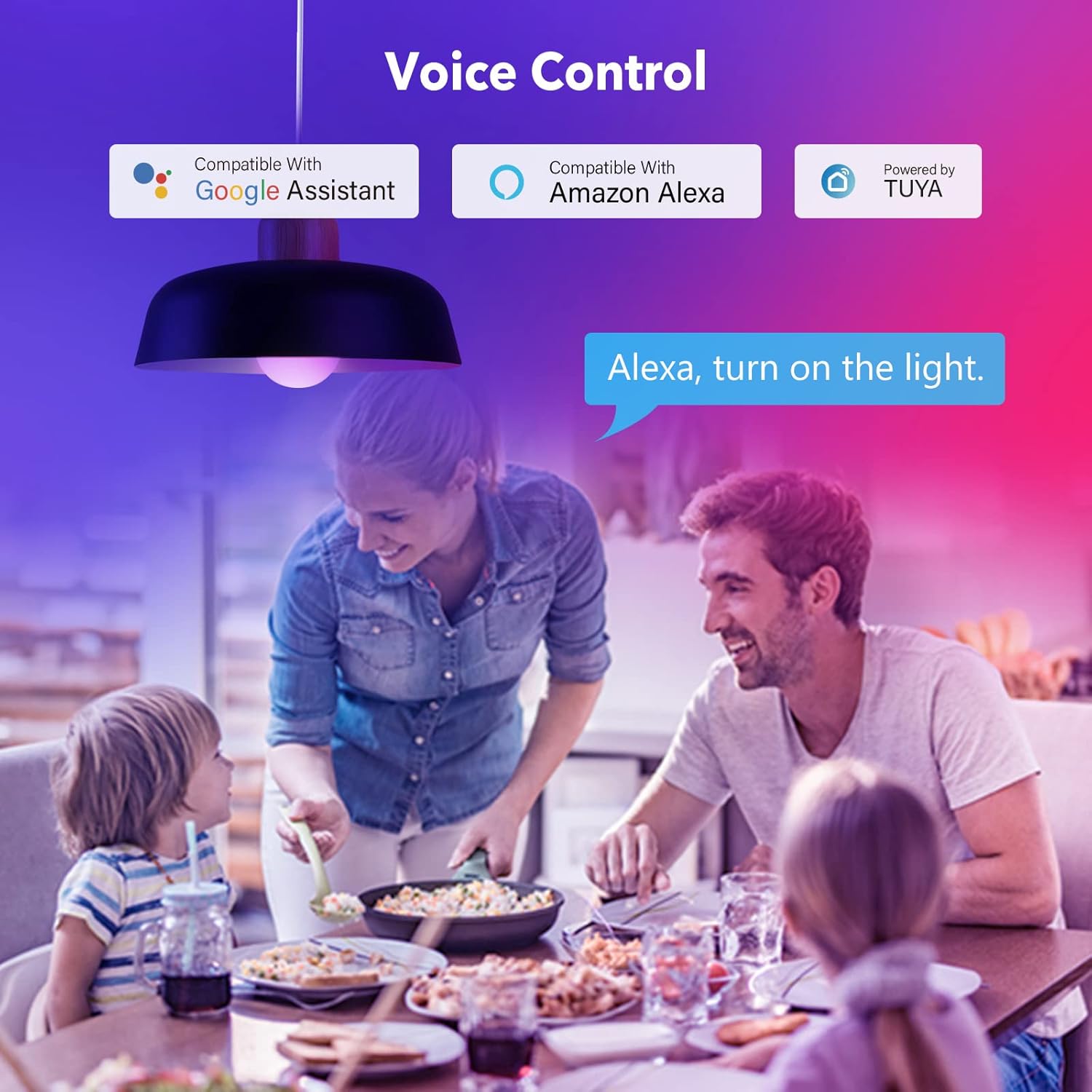 GY Alexa Smart GX53 Wi‑Fi LED Lamp 16M Colors