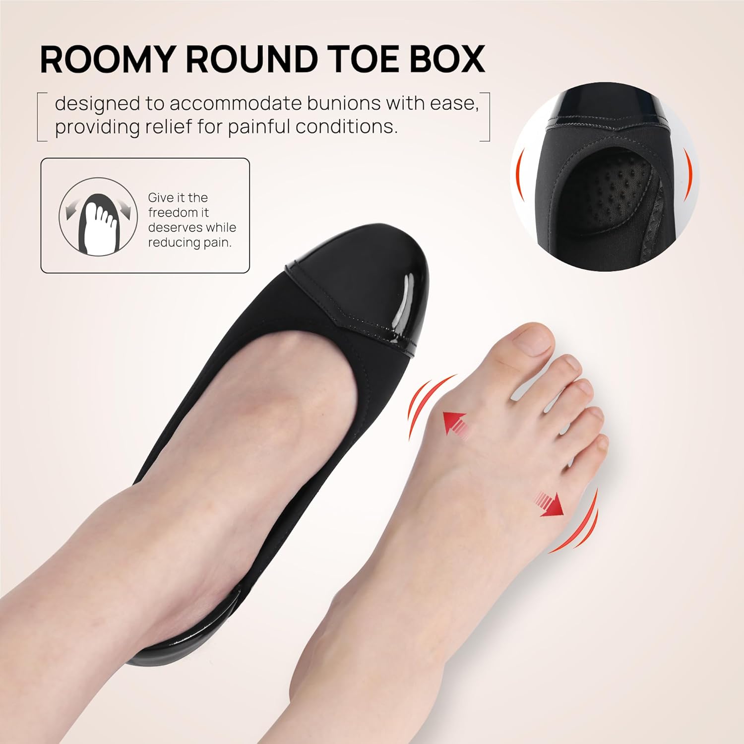 Ortho+rest Women's Bunion Relief Low Heel Dress Pumps