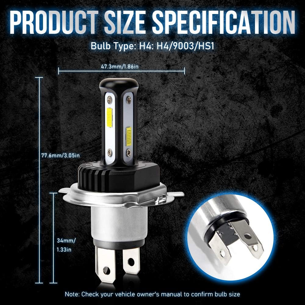 OPL5 MT-V5-H4 Motorcycle LED Headlight Bulb 35W
