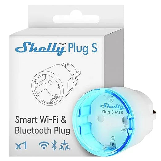 Shelly Plug S Gen 3 Smart WiFi Bluetooth Outlet with Power Monitoring - Gomix Brands Outlet