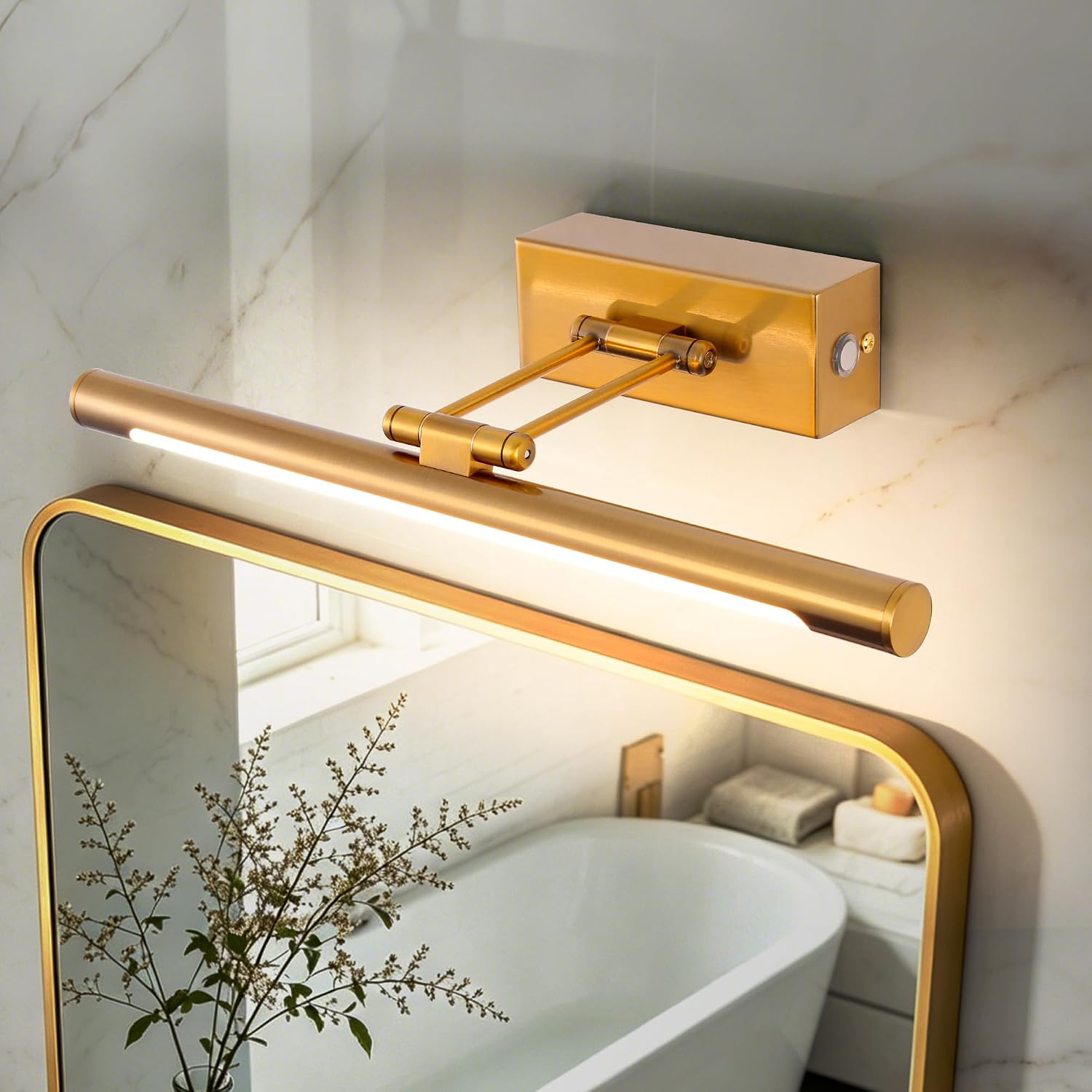 TYhogar WT-101A-BS-DM 8W LED Bathroom Mirror Wall Light 3000K