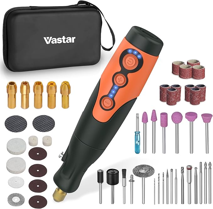 Vastar 135W Cordless Rotary Tool Kit with 210 Accessories