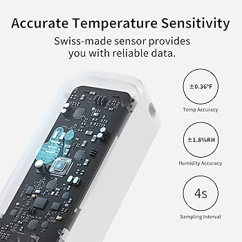 SwitchBot WiFi Smart Indoor Outdoor Thermometer Hygrometer 3-Pack with Hub Mini