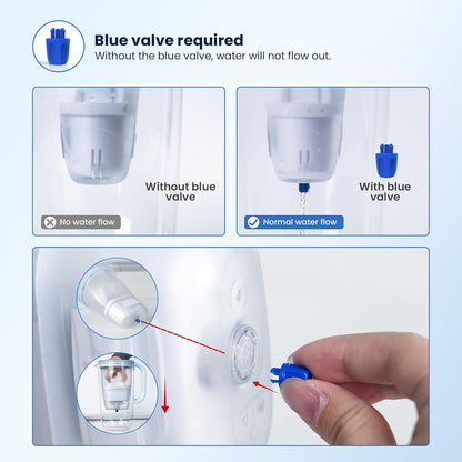 GLACIER FRESH GF-59 Water Filter Cartridges Compatible with Brita Maxtra+