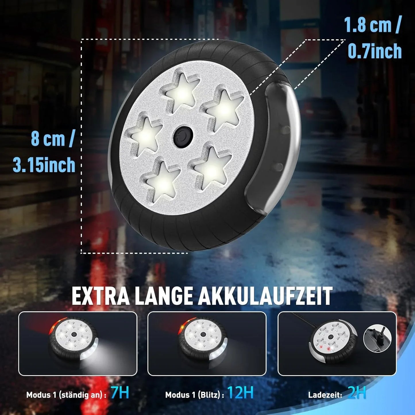 Amteker Rechargeable Pram Light with 12 LED Pro - Gomix Brands Outlet
