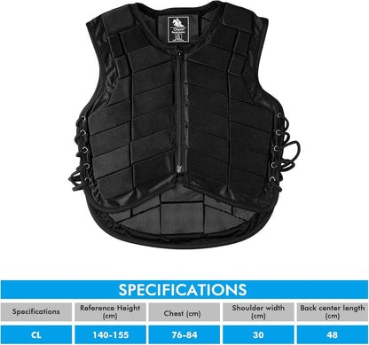 BOROCO Kids' Protective Equestrian Vest: Comfortable Training Safety Gear for Riding - Gomix Brands Outlet