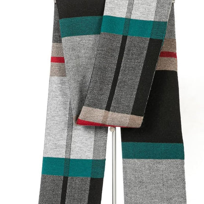 Villand Men's Australian Merino Wool Tartan Scarf – Warm, Soft, Gift-Ready