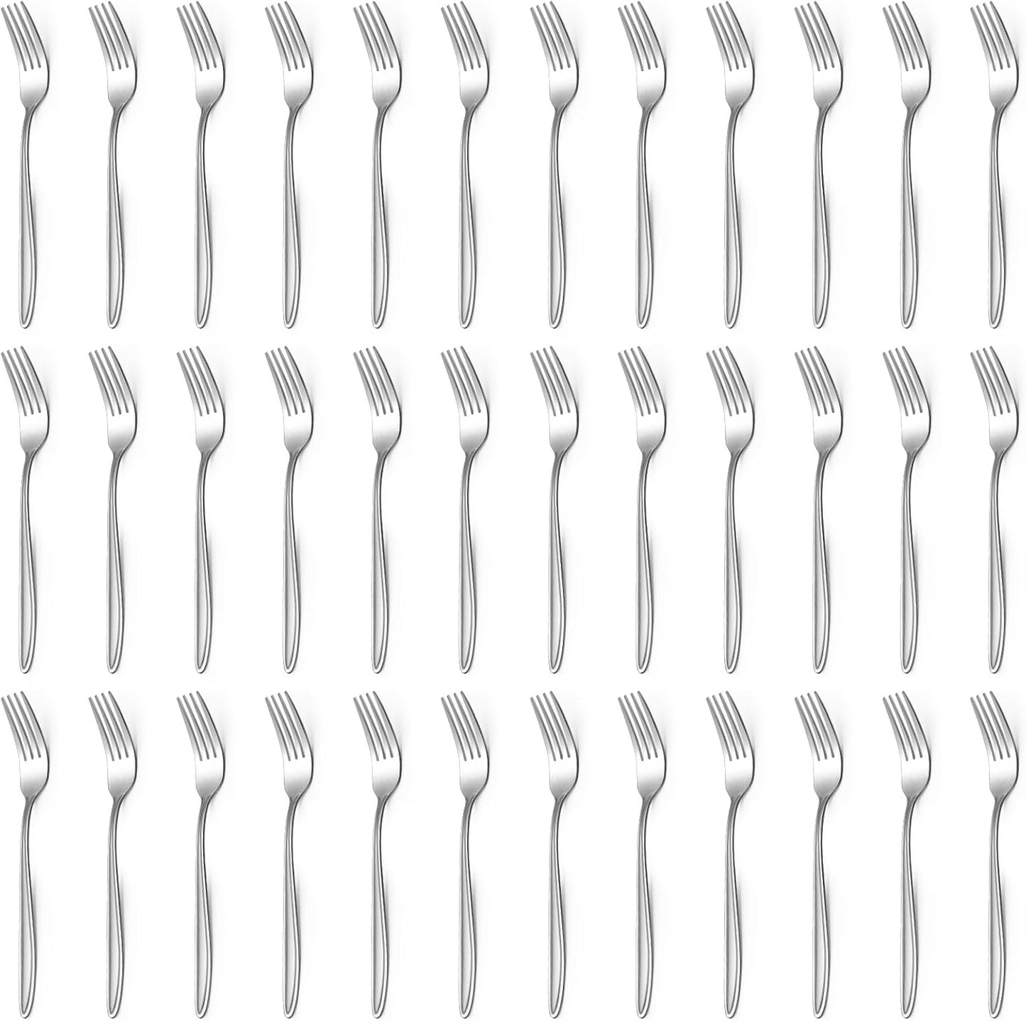 Gymdin 36‑Piece Stainless Steel Dinner Fork Set – Elegant 7.8‑Inch