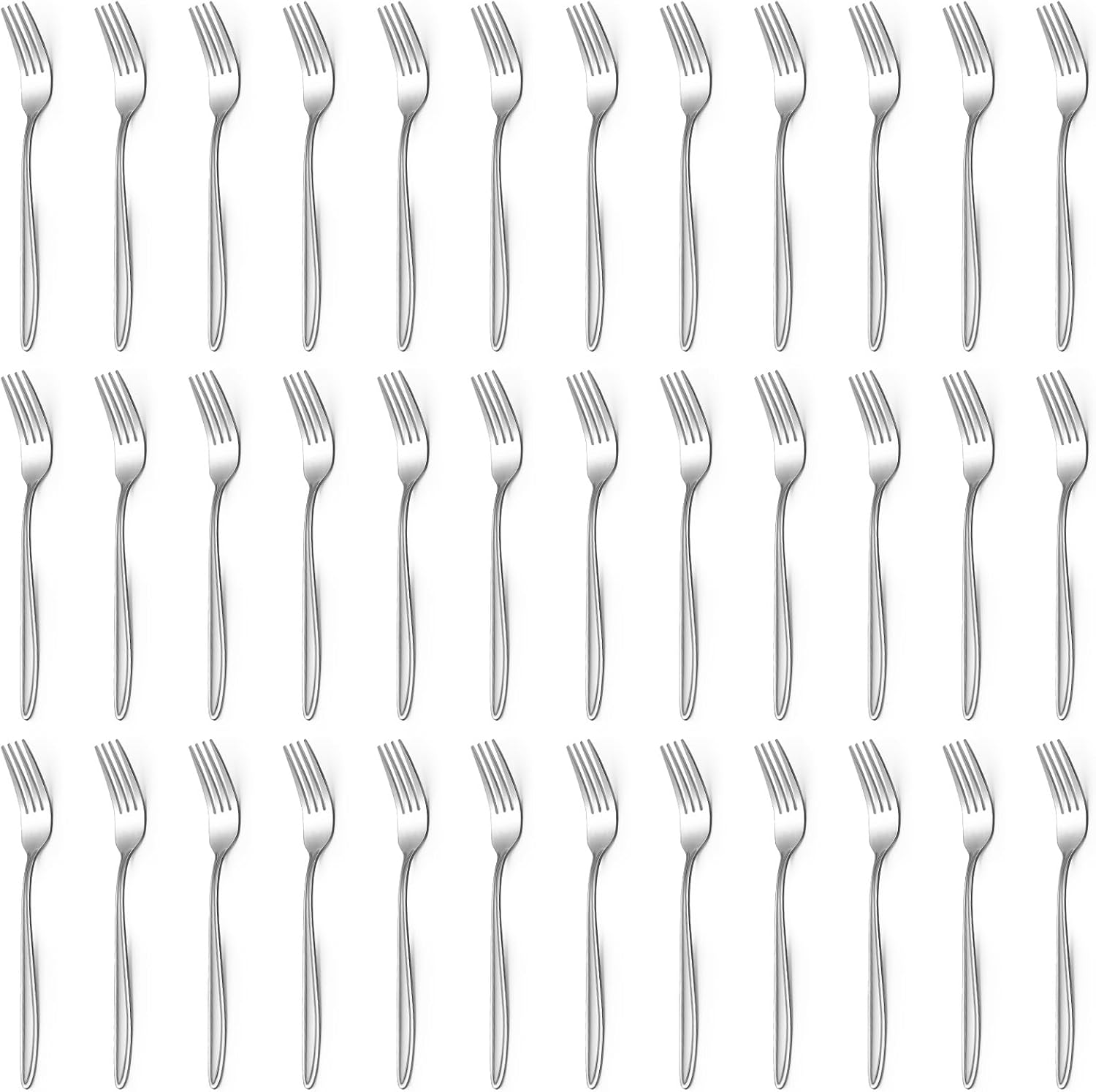 Gymdin 36‑Piece Stainless Steel Dinner Fork Set – Elegant 7.8‑Inch