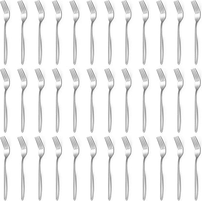Gymdin 36‑Piece Stainless Steel Dinner Fork Set – Elegant 7.8‑Inch