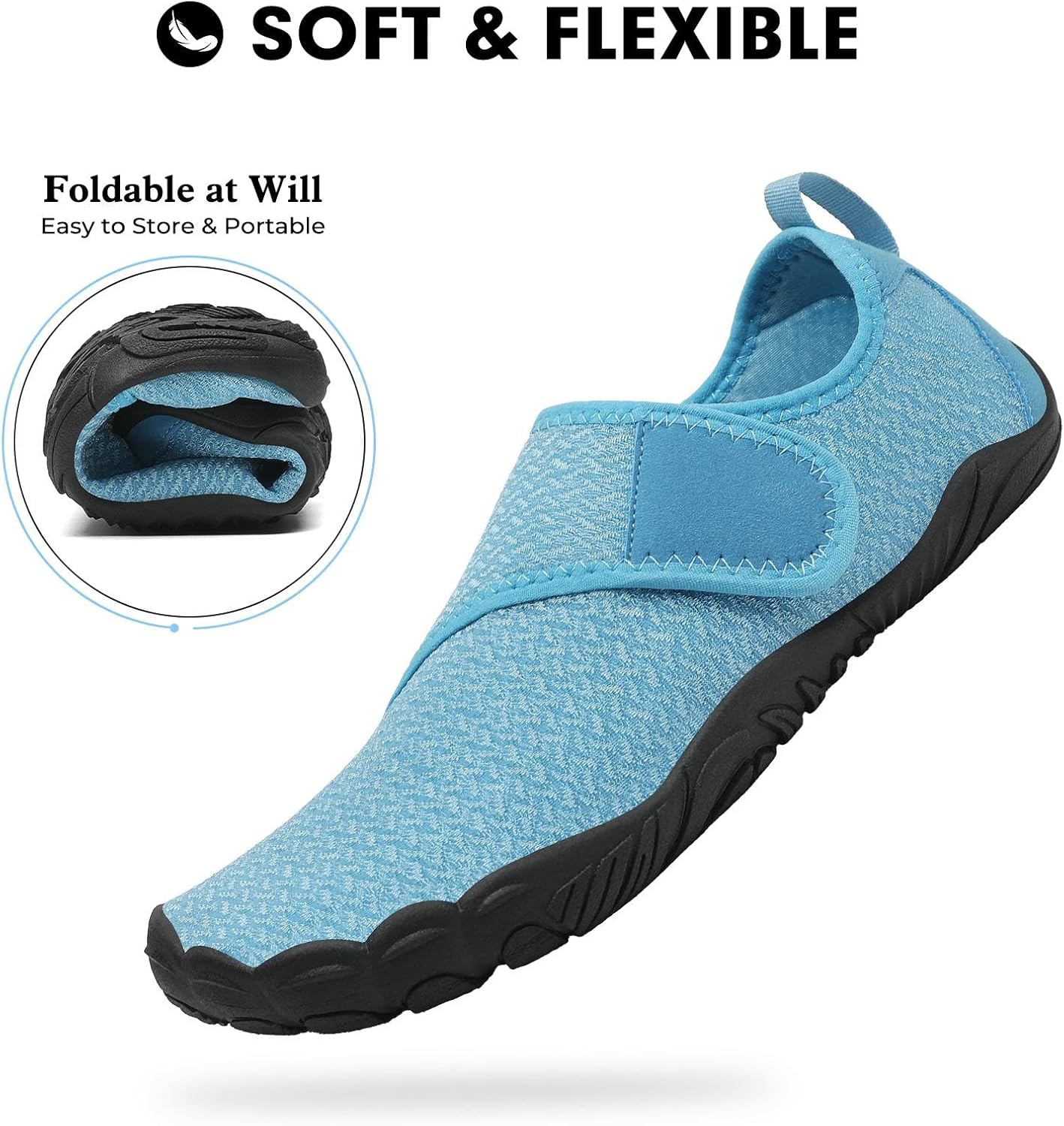 Mishansha Unisex Swimming Shoes Comfortable Breathable Water‑Resistant Quick‑Dry Flip‑Flops
