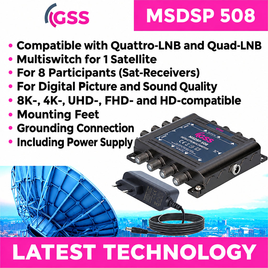 GSS MSDSP 508 5/8 Satellite Multiswitch