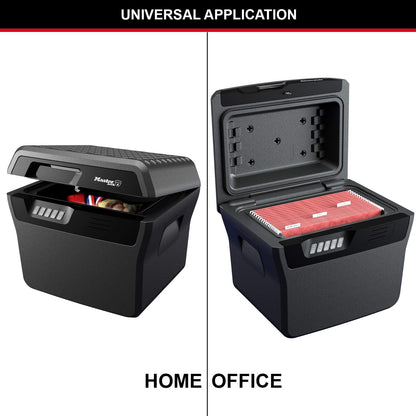 Master Lock Fireproof Document Box: ETL-Certified, Waterproof, Electronic Combination Lock, 18.5L Capacity