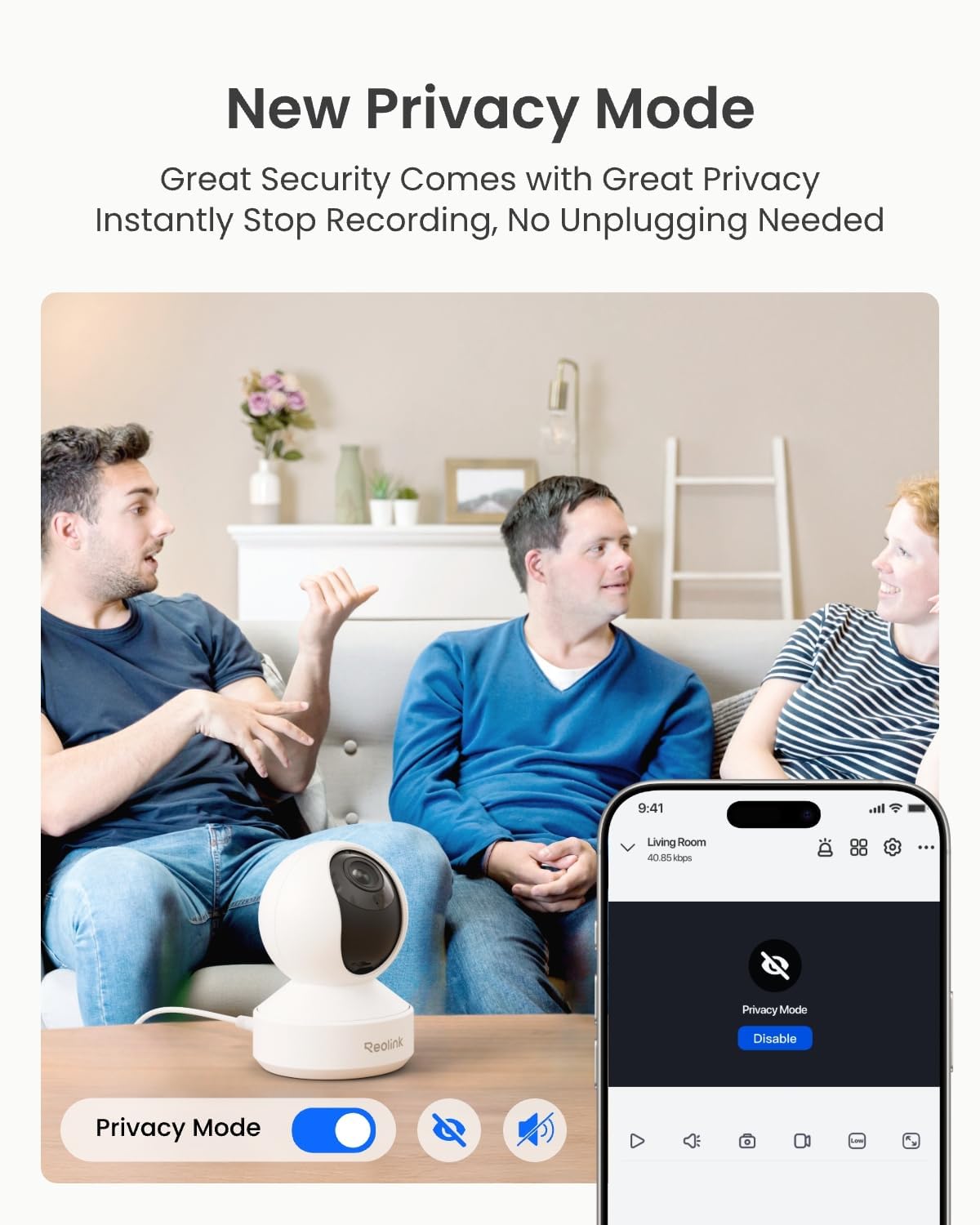 Reolink E1 Zoom 5MP PTZ Indoor Dual-Band WiFi 3X Optical Zoom Security Camera