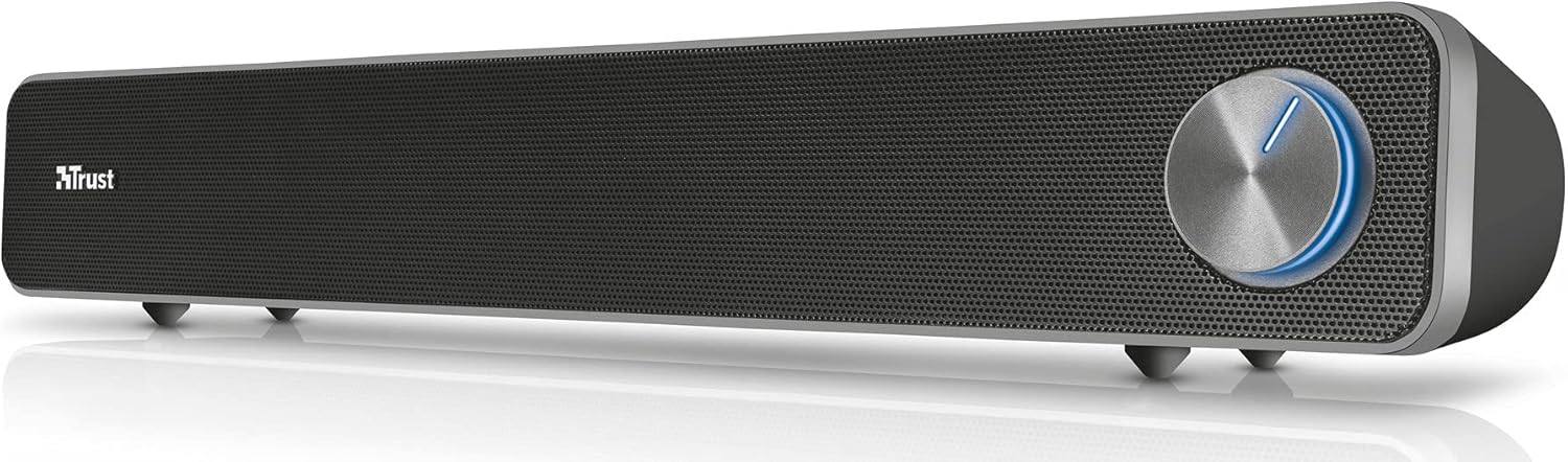 Trust Arys 12W USB-Powered PC Soundbar with Illuminated Volume Control