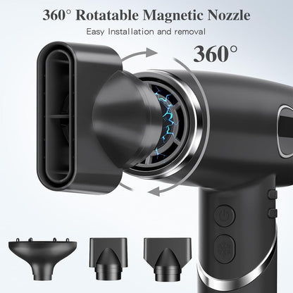 slopehill 2000W Ion Hair Dryer - Foldable with Magnetic Attachments