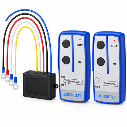 AUTOUTLET EFUAT065a Wireless Winch Remote Control Kit 2-Pack