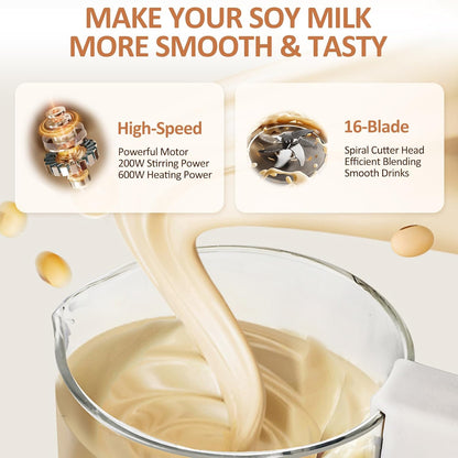 Umelee JX-319 Automatic Soy Milk Maker 1.4L Beige