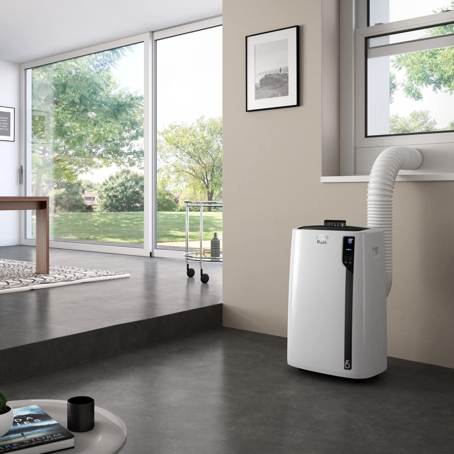 De'Longhi Pac EL92 Silent Mobile Air Conditioner 10000 BTU White/Black