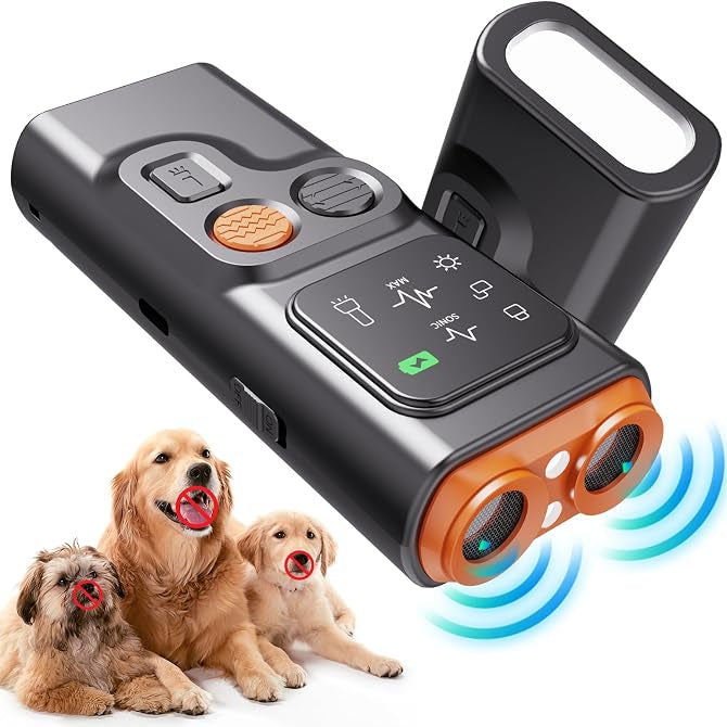 warmow TYUR123 Ultrasonic Dog Bark Deterrent Device Black