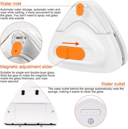 HUAPOPMU HC004 Magnetic Window Cleaner Orange
