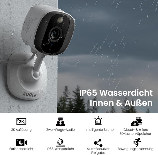 AOQEE 2K Outdoor/Indoor Security Camera