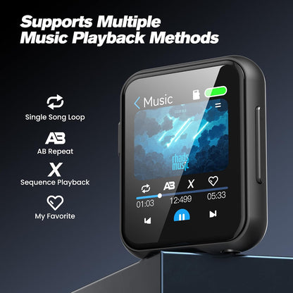 128GB Portable Bluetooth MP3 Player with 2" Touchscreen M01