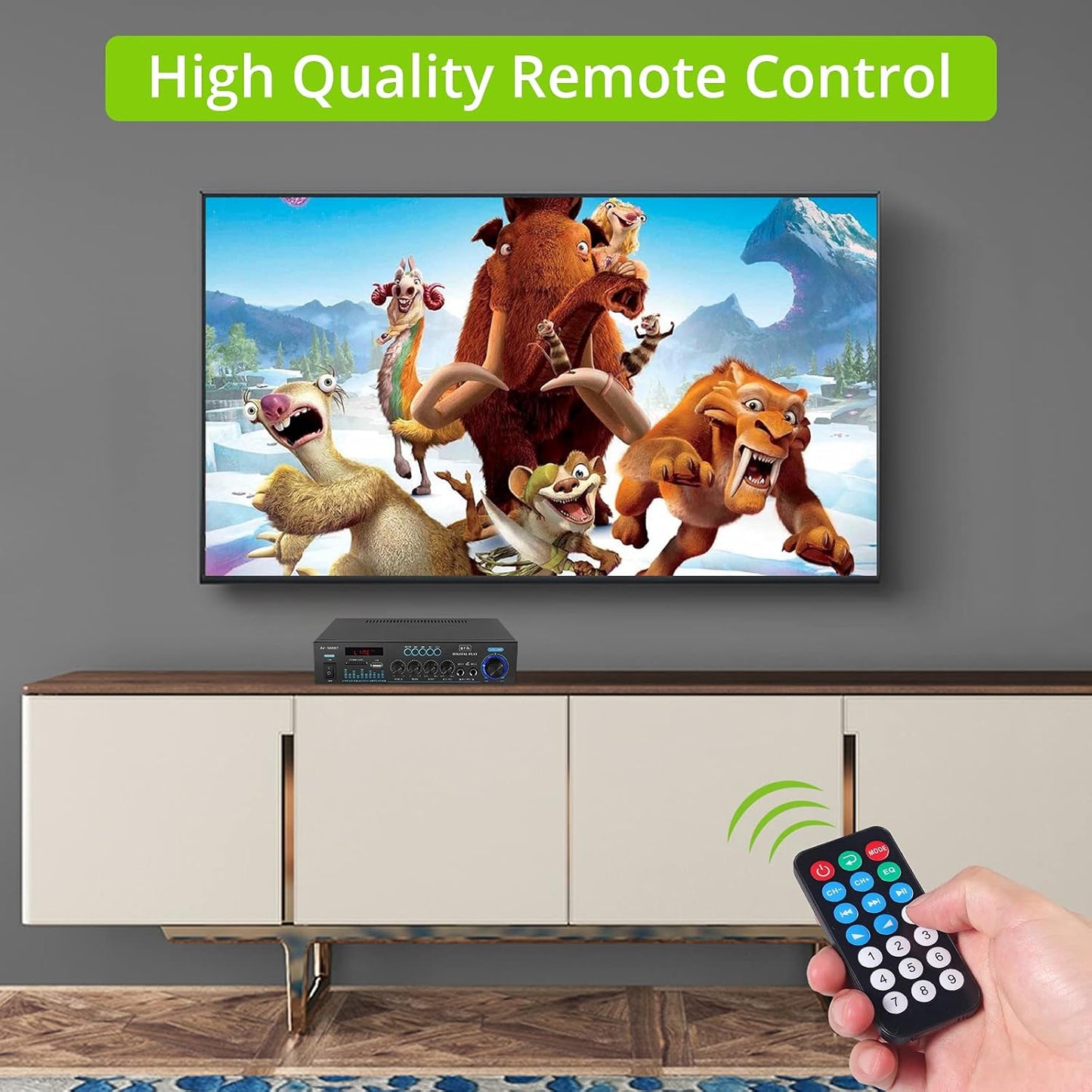 LiNKFOR 50W Dual Channel Bluetooth Stereo Amplifier with Remote