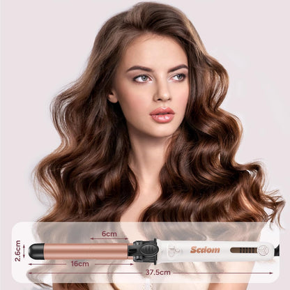Scdom Automatic Curling Iron 26 mm Ceramic Tourmaline with 5 Heat Settings