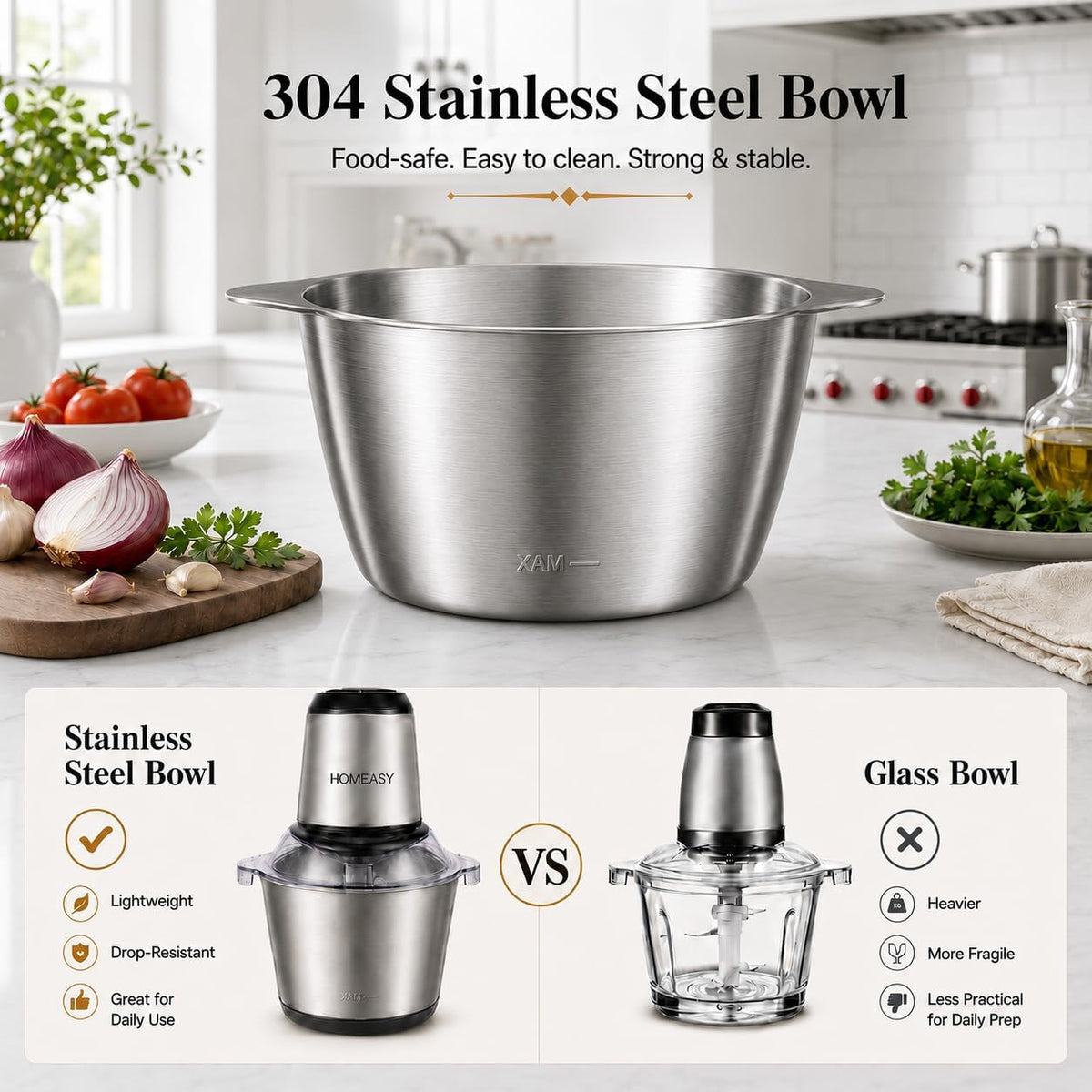 HOMEASY ALW-FC38 Electric Food Chopper 2L 350W
