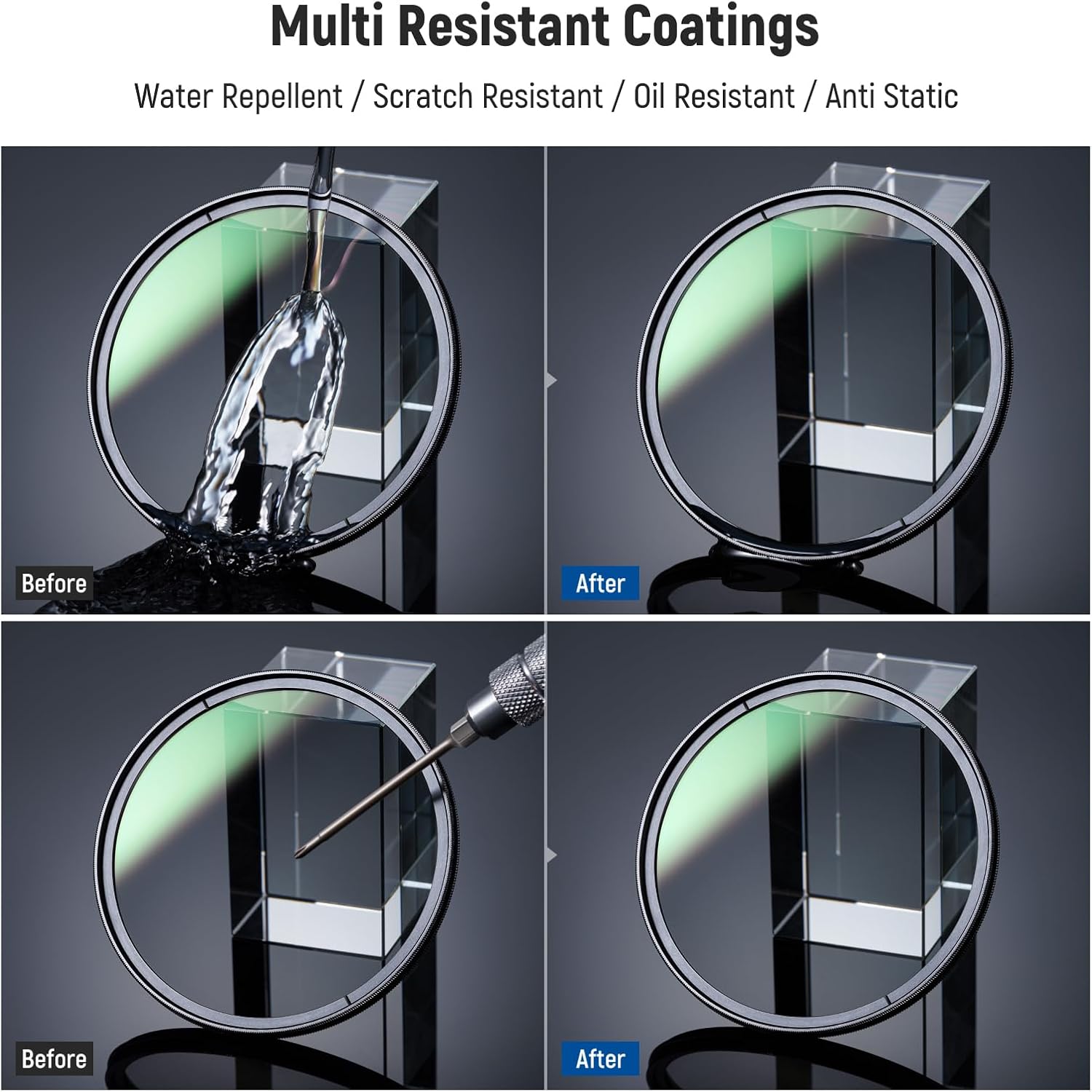 NEEWER Ultra Thin 67mm Circular Polarizing Filter with Lens Cap