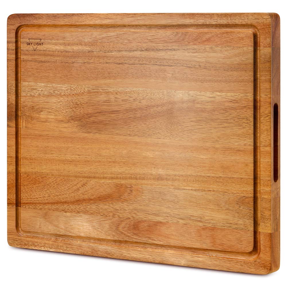 Sky Light Acacia Wood Cutting Board