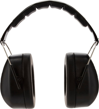 3M Foldable Earmuffs with Soft Padding, 30dB Noise Reduction, Black