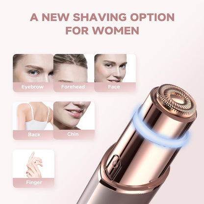 Gurelax 2-in-1 Electric Facial Hair Remover and Eyebrow Trimmer