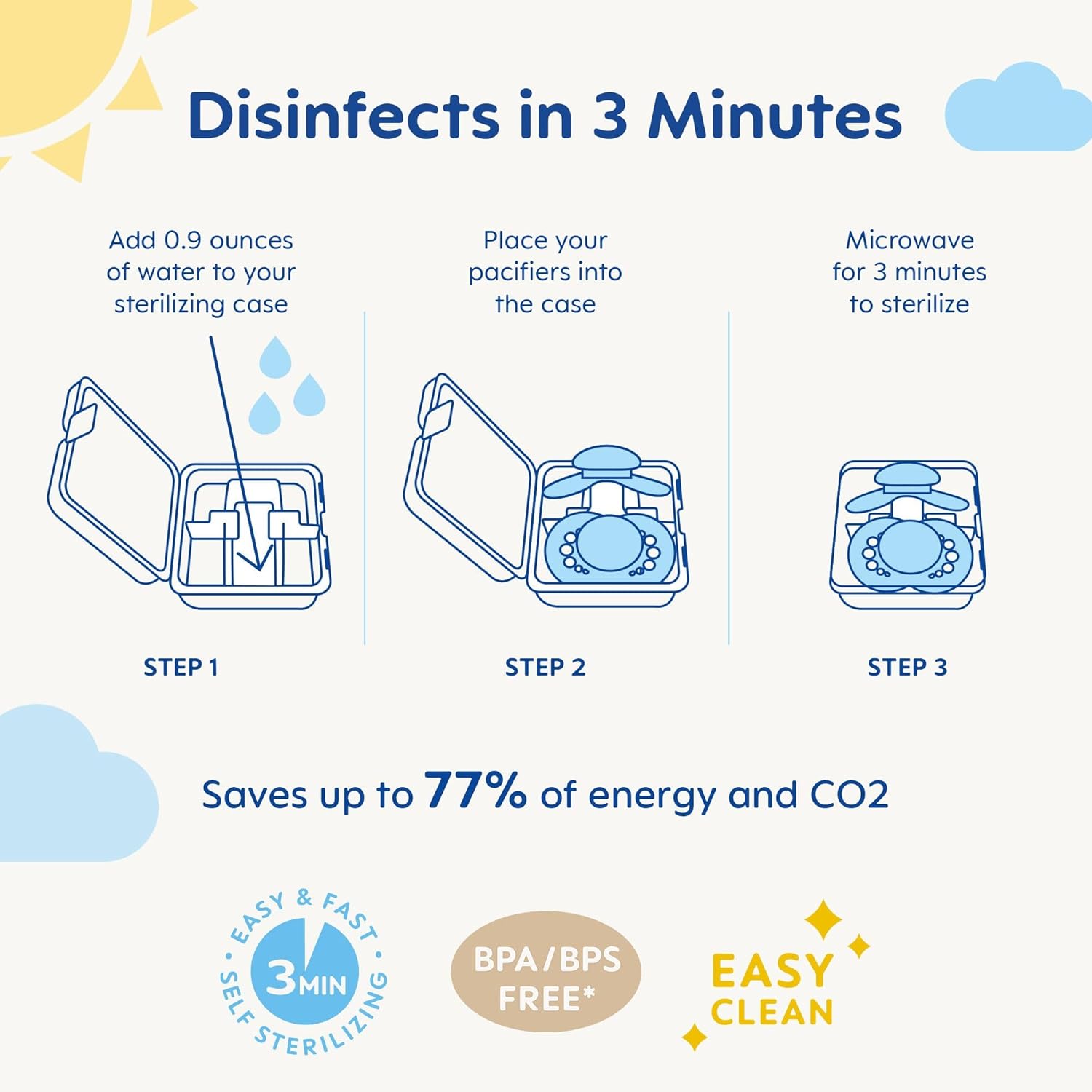 MAM Comfort Baby Pacifier: Lightweight One-Piece Full Silicone Binky for Newborns